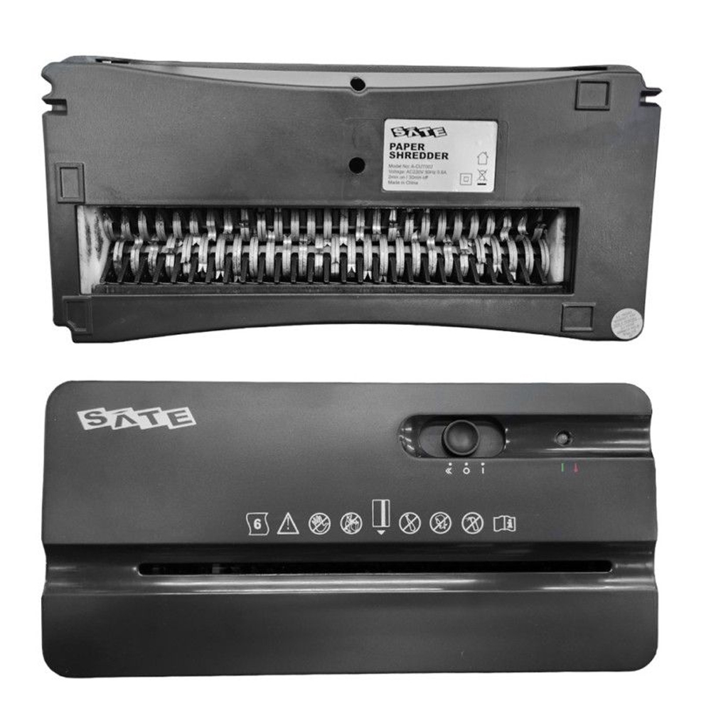 Triturador De Papel Sate  A-CUT002 10L /220V- Negro