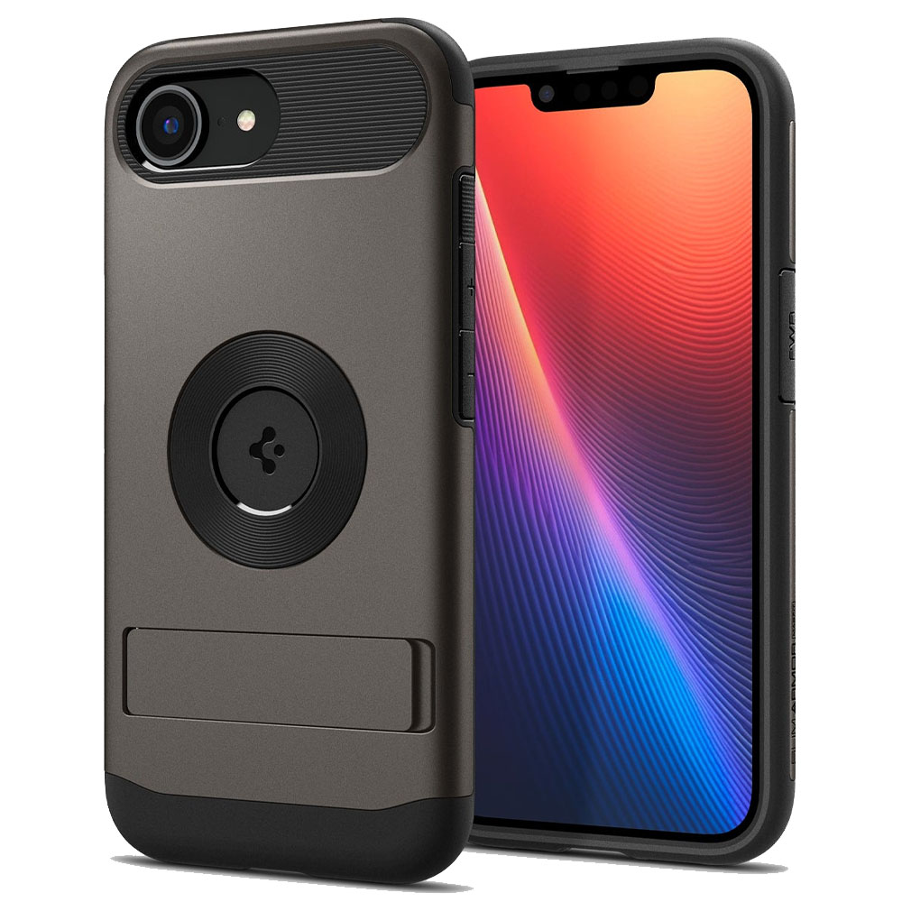 Funda Spigen iPhone 16E 2025 Slim Armor MagFit ACS09130 - Gunmetal