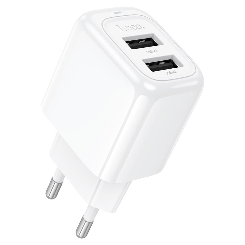 Cargador Hoco CS51A Doble Entrada Usb - Blanco