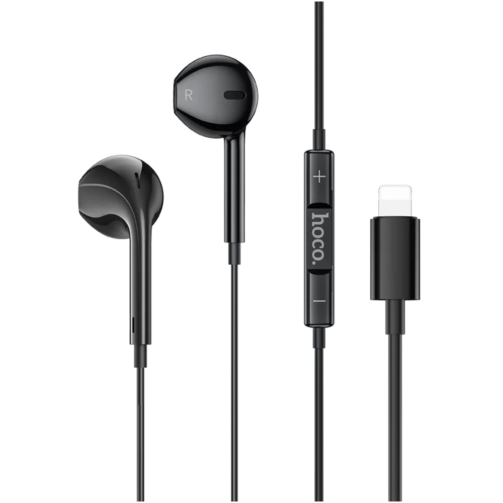 Auricular Hoco M111 Pro Lightning C/Microfono - Black