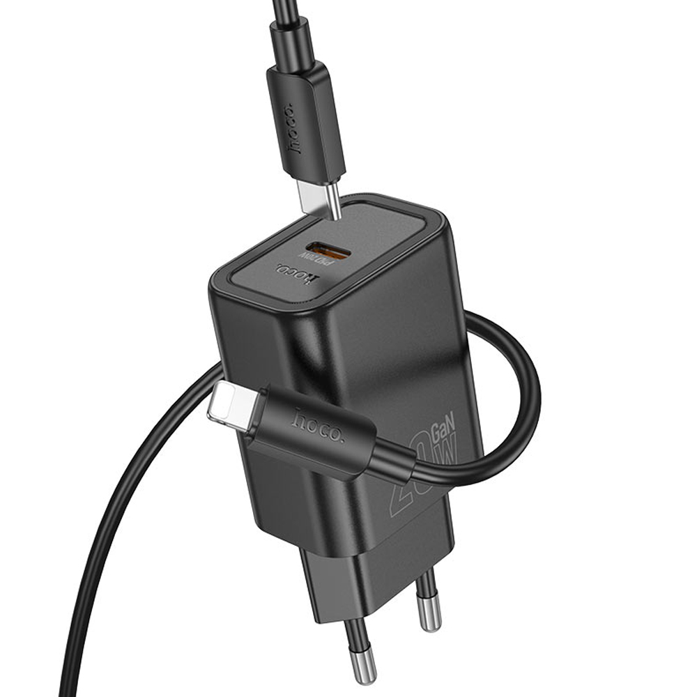 Cargador Hoco N60 20W USB-C - Black