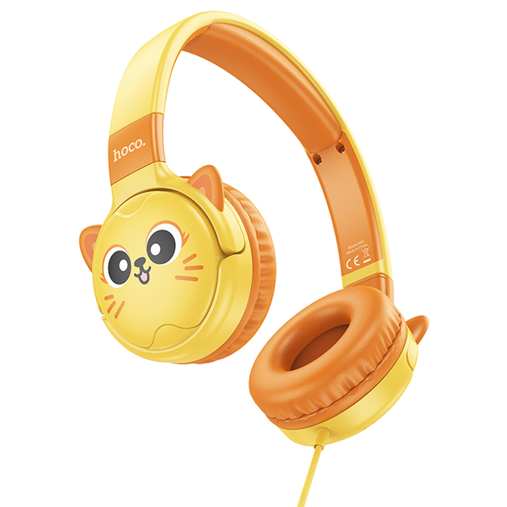 Auricular Hoco W61 Kids 3.5mm - Yellow