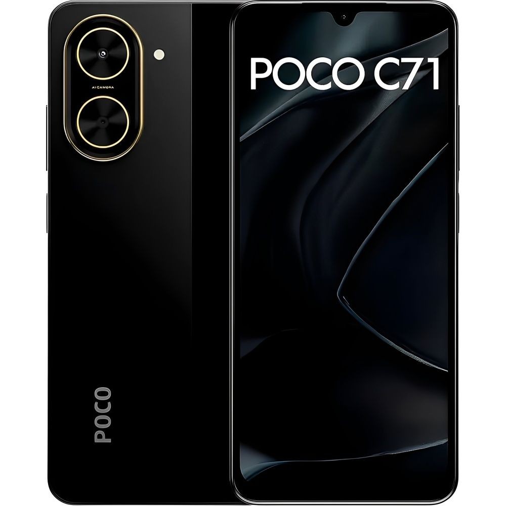 Smartphone Xiaomi Poco C71 DS LTE 4/128GB 6.88" 32/8Mp A15 15W - Black