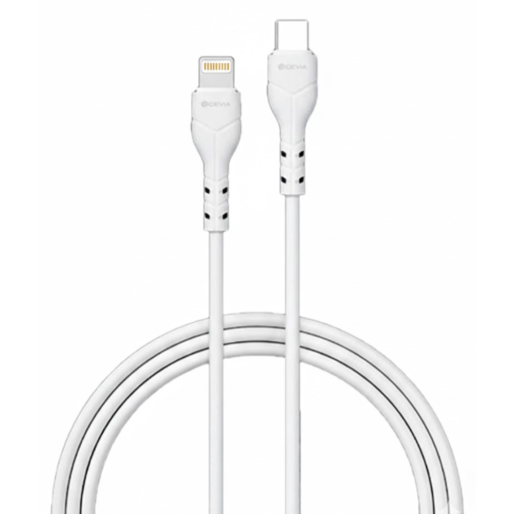 Cable Devia EC150 USB-C A LIGHTNING 27W 1M - White