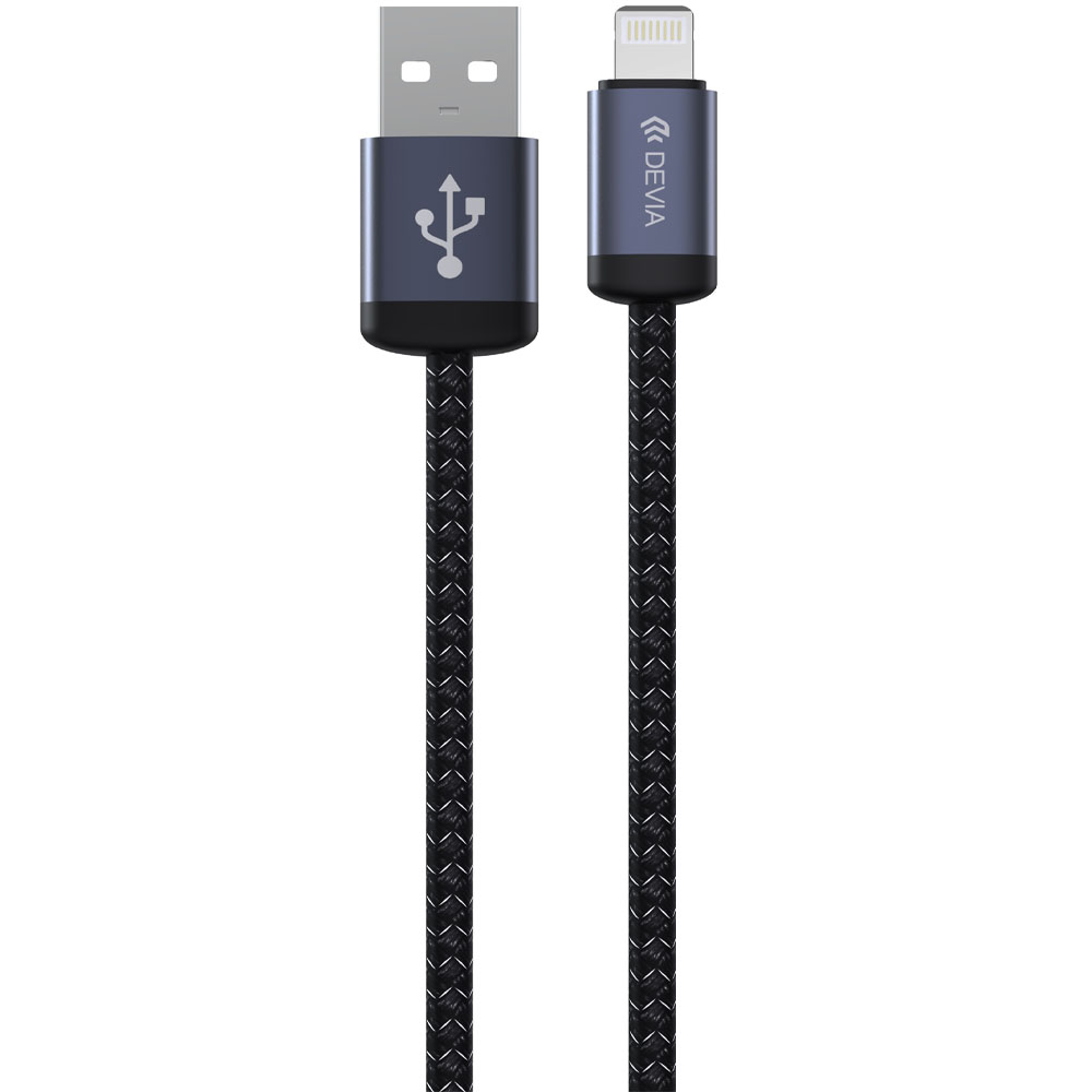 Cable Devia EC650 USB a Lightning 1 Metro - Black