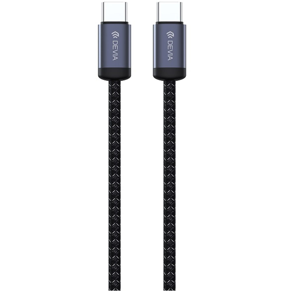 Cable Devia EC646 USB-C a USB-C 60W 1 Metro - Black