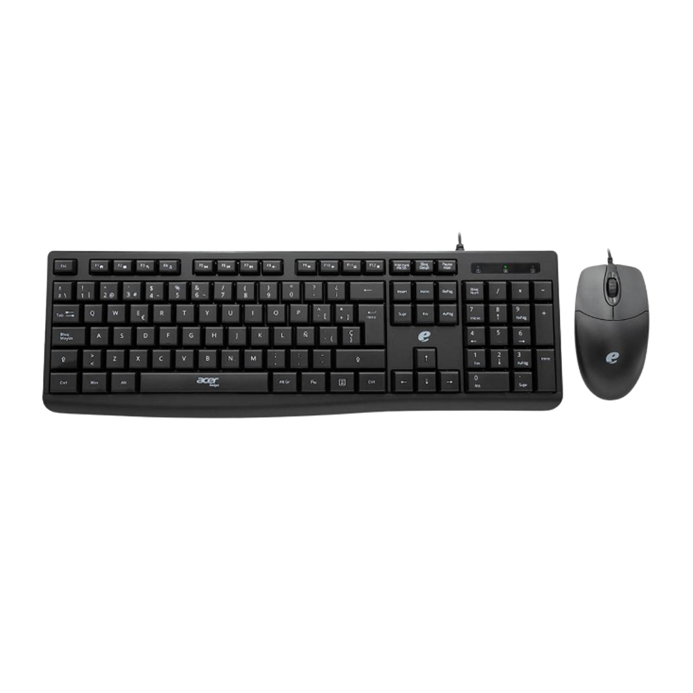 Kit Teclado Acer + Mouse EAK040 WIRED KEYBOARD ESP- Black
