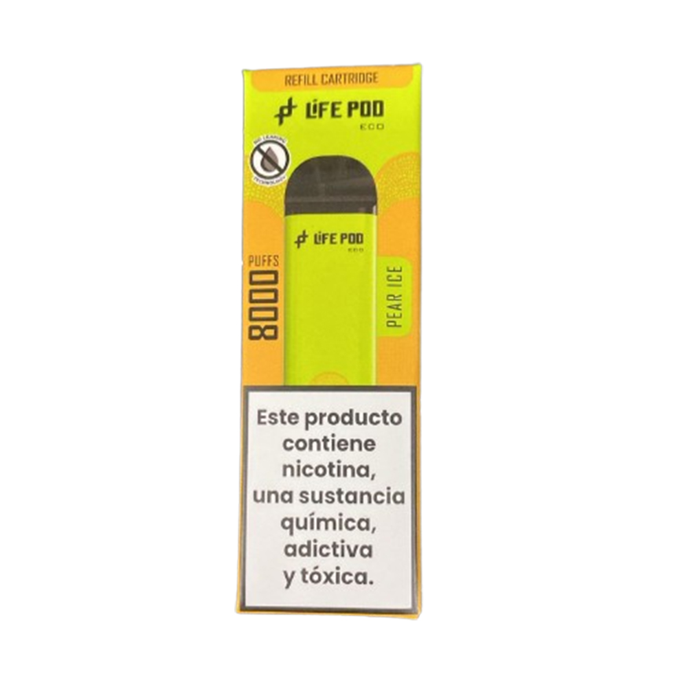 Vaper Desechable Life Pod Eco Pro Cartridge 8000 Puffs - Pear Ice