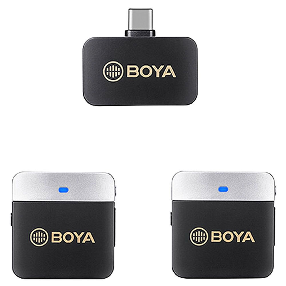 Micrófono Boya BY-M1V4 Wireless USB-C (2TX+1RX)