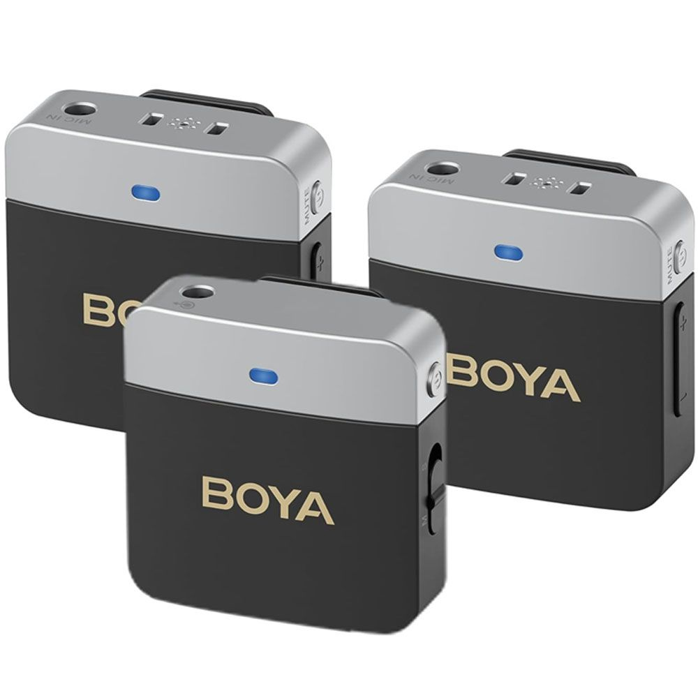Microfono Boya  BY-M1V2 WIRELESS (2TX+1RX)