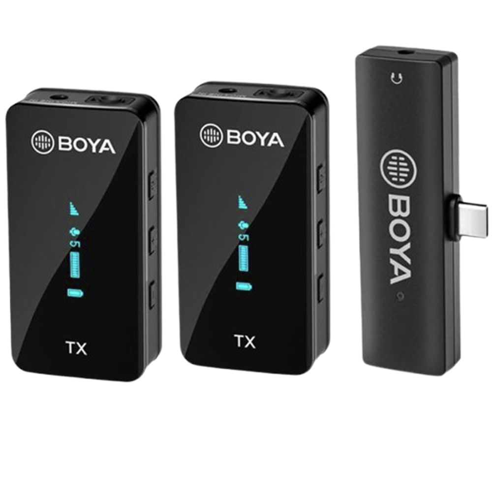 Microfono Boya BY-XM6-K4 Wireless Iphone (2TX-1RX) - Black