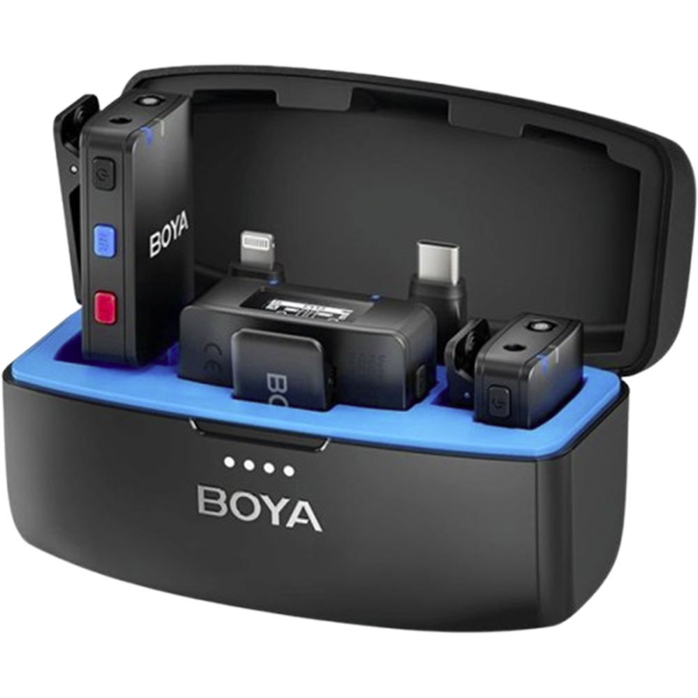 Microfono Boya Boyamic Wireless USB-C/Iphone (2TX+1TX) - Black