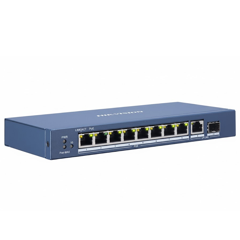Hub Hikvision DS-3E0510P-E 4 Puertos 100MBPS