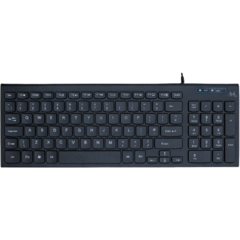 Teclado Mtek KB-8501 Slim Compact Portugués - Negro