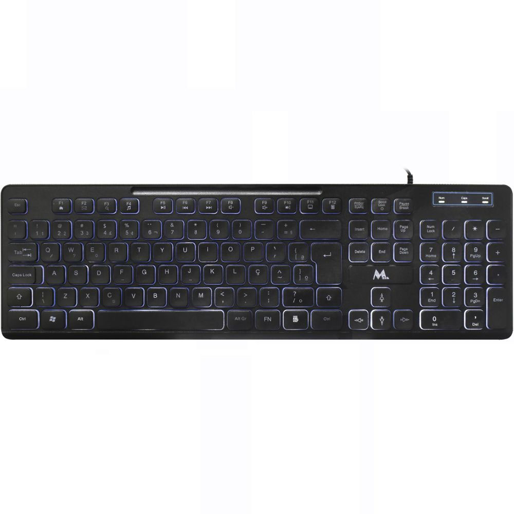 Teclado MTEK KB-7269L Portugués - Negro