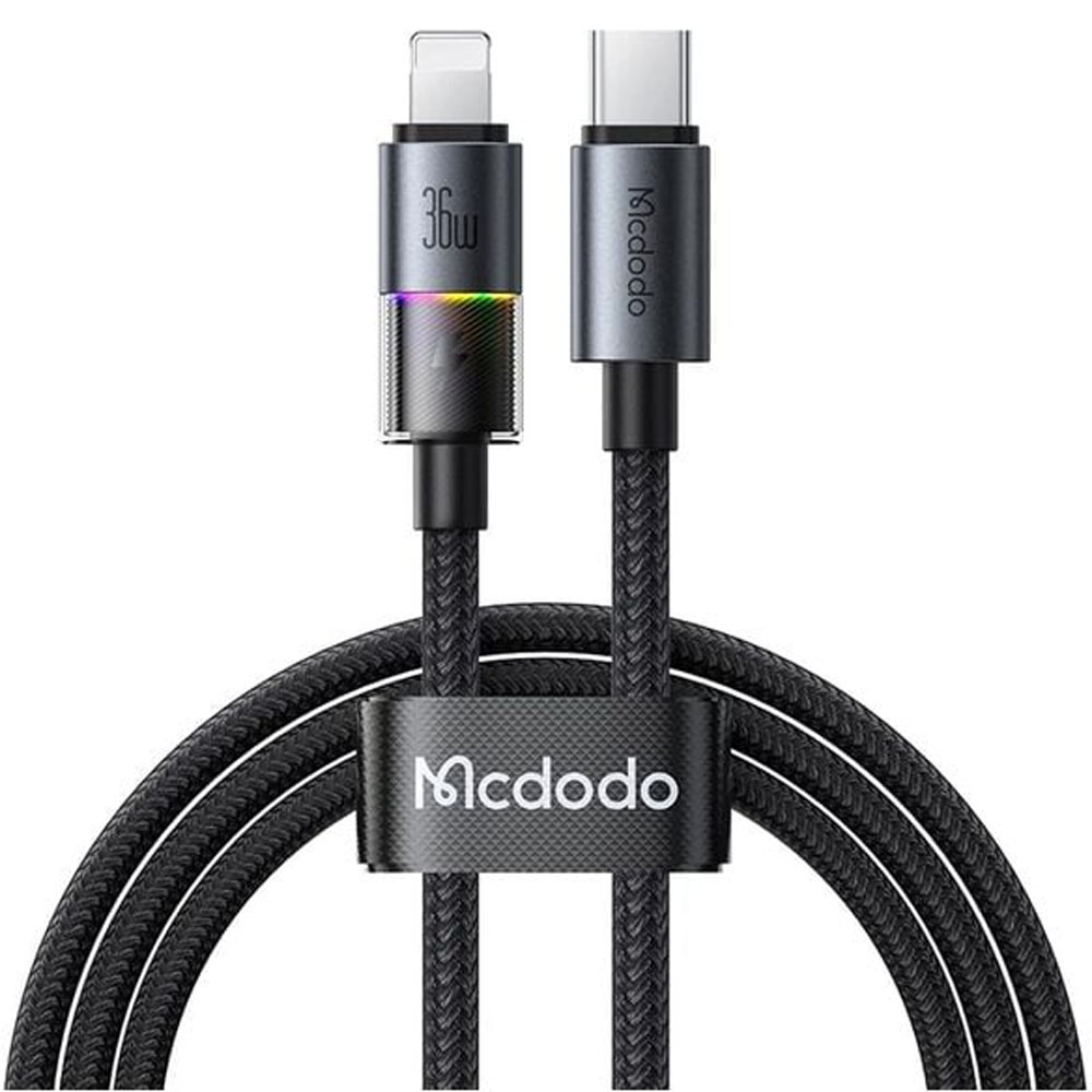 Cable MCDODO CA-8190 1.2 Metros USB-C a Lightning - Black