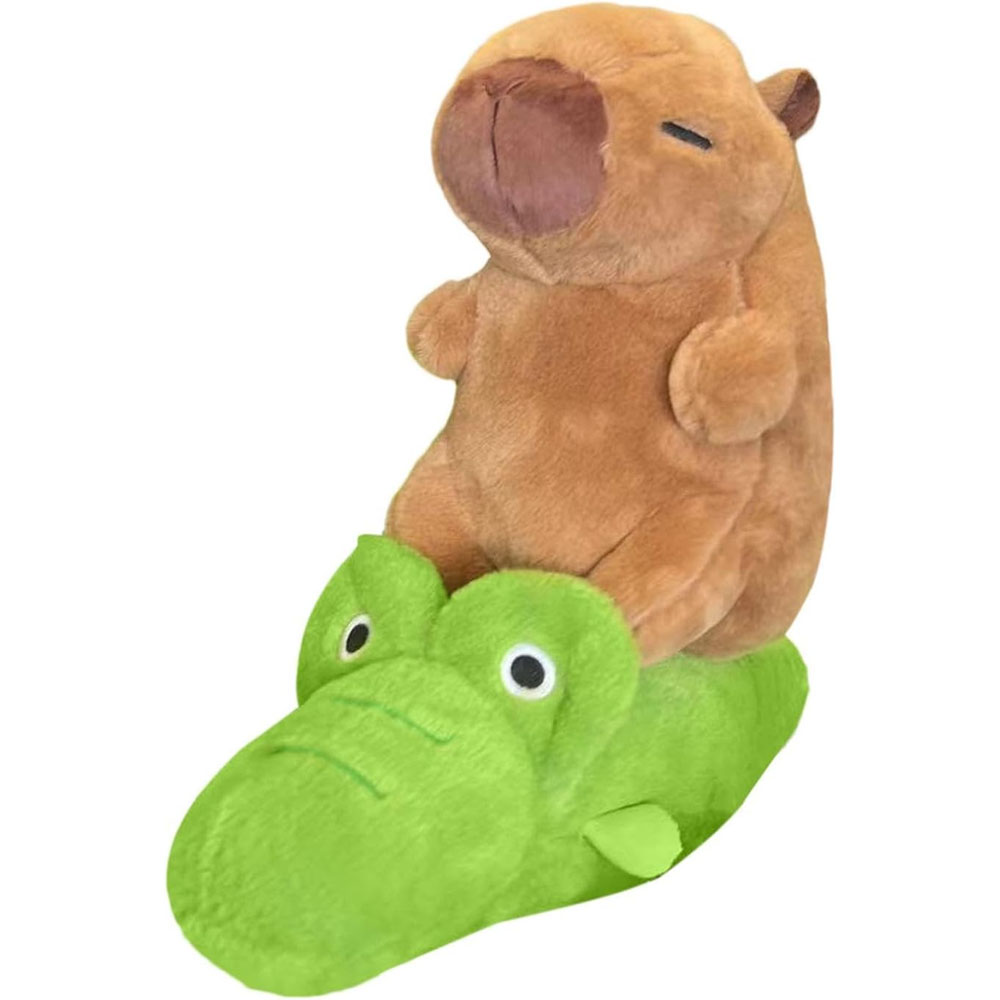 Peluche Capibara con Cocodrilo K59752 23CM - Marrón