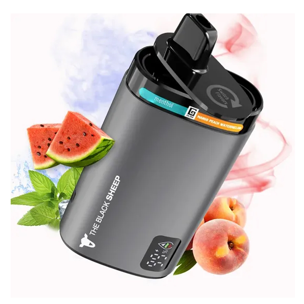 Vaper Desechable Black Sheep 30000 Puffs - Menthol/Mango Peach Watermelon