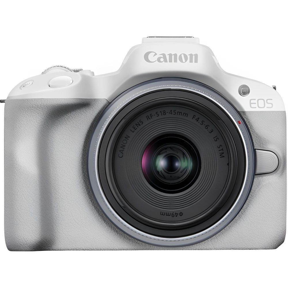 Camara Canon EOS R50 14-45mm F4.5-6.3 IS STM Kit - Blanco
