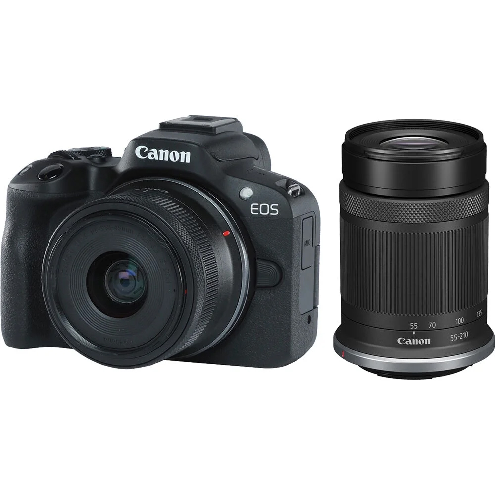 Camara Canon EOS R50 55-210mm F4.5-6.3 F5-7.1 IS STM Kit
