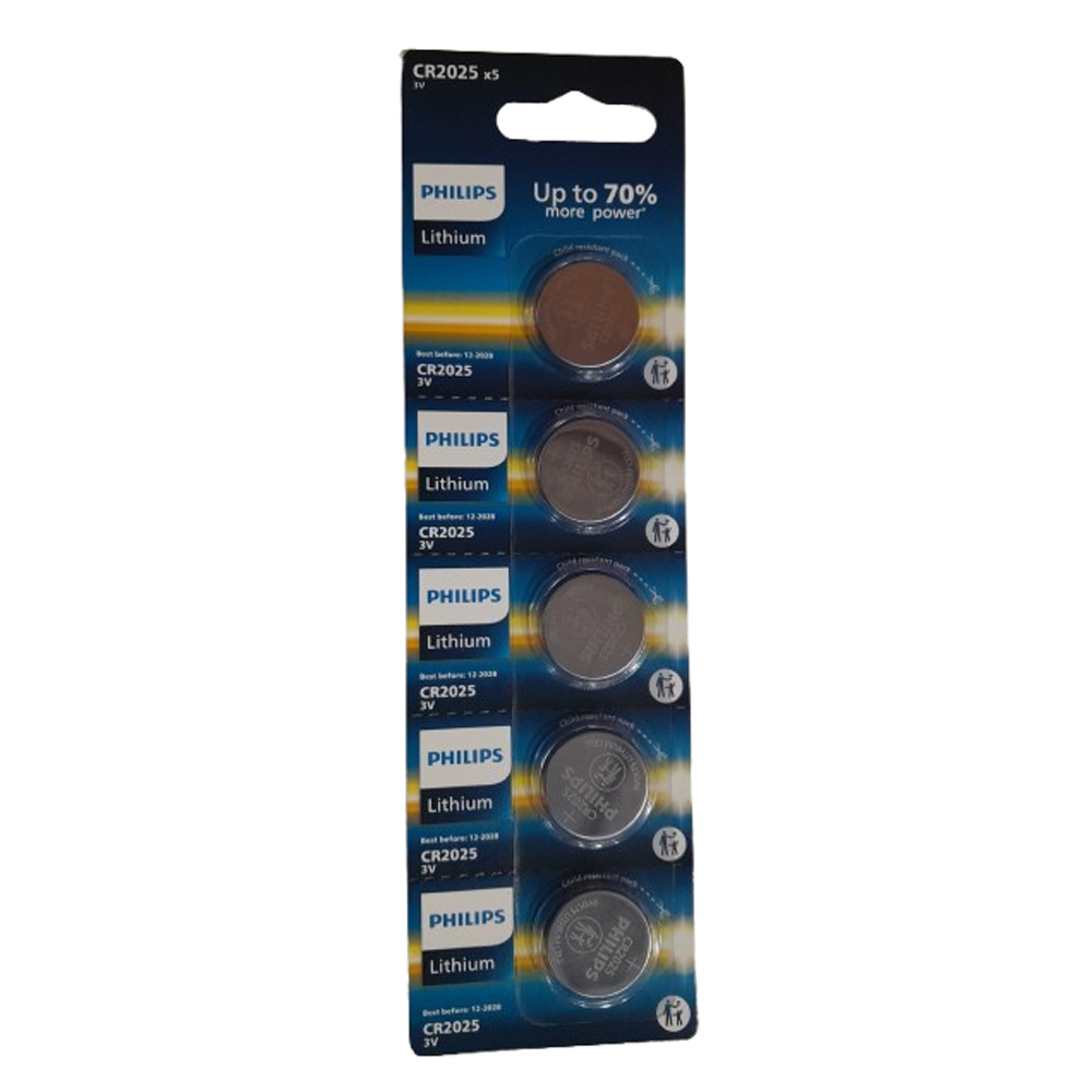 Pila Philips CR2025P5B/17 LITIO 2025 240MAH (5PCS)- Blue