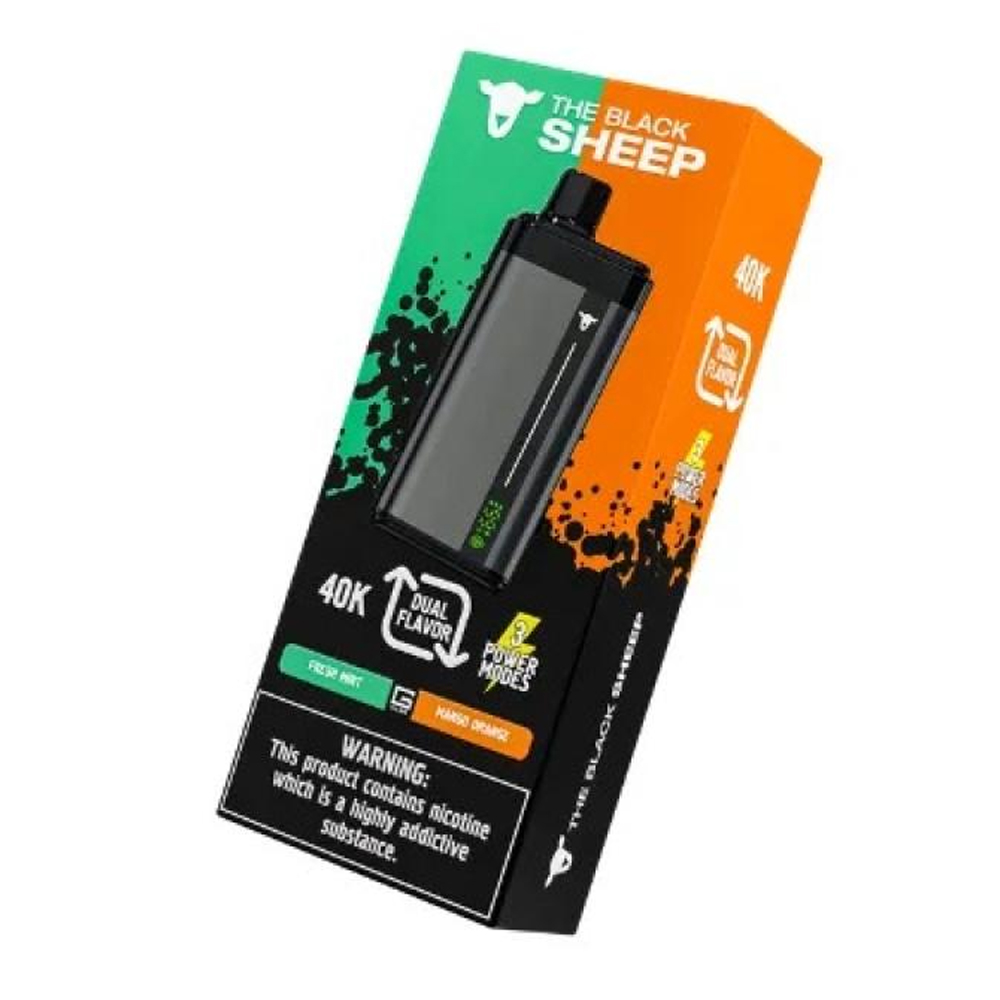 Vaper Desechable Black Sheep 40K- Fresh Mint/Mango Orange