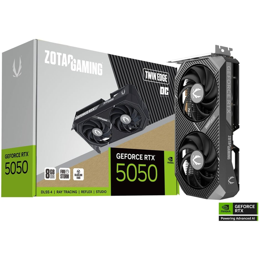 Placa de Video Zotac GeForce RTX 5050 Twin Edge OC 8GB