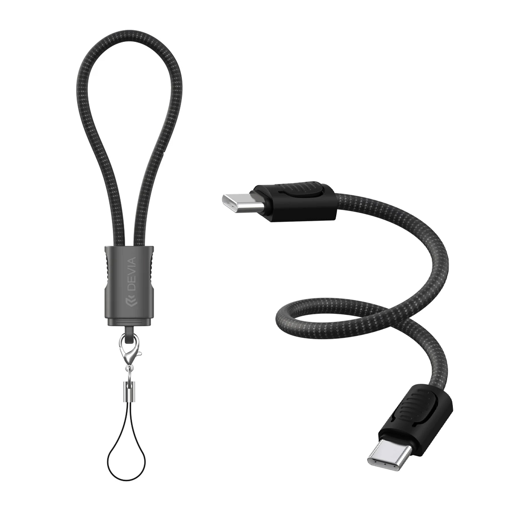 Cable Correa Devia Ultra 10 USB-C A USB-C 60W 0.2M - Black