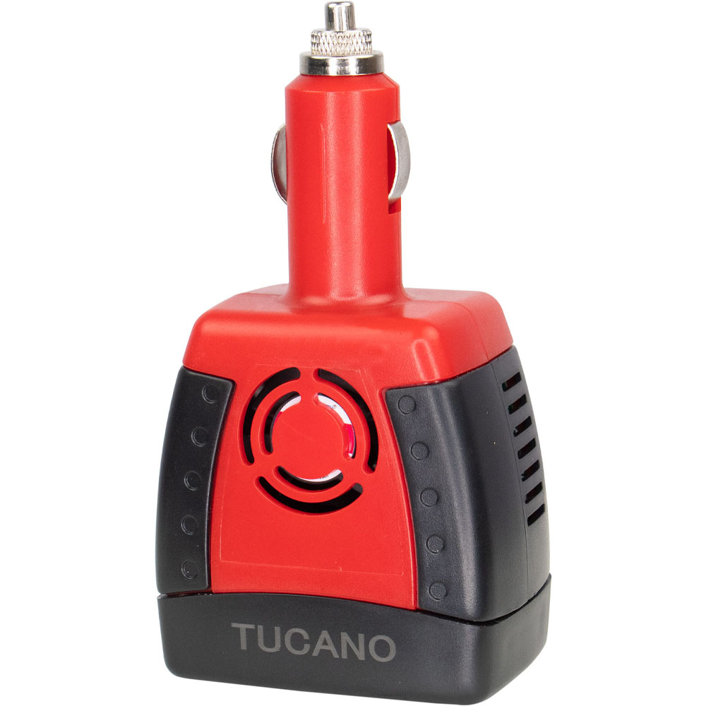 Inversor de Voltaje Tucano para Auto 12V 110V/60Hz 150W - Rojo/Negro