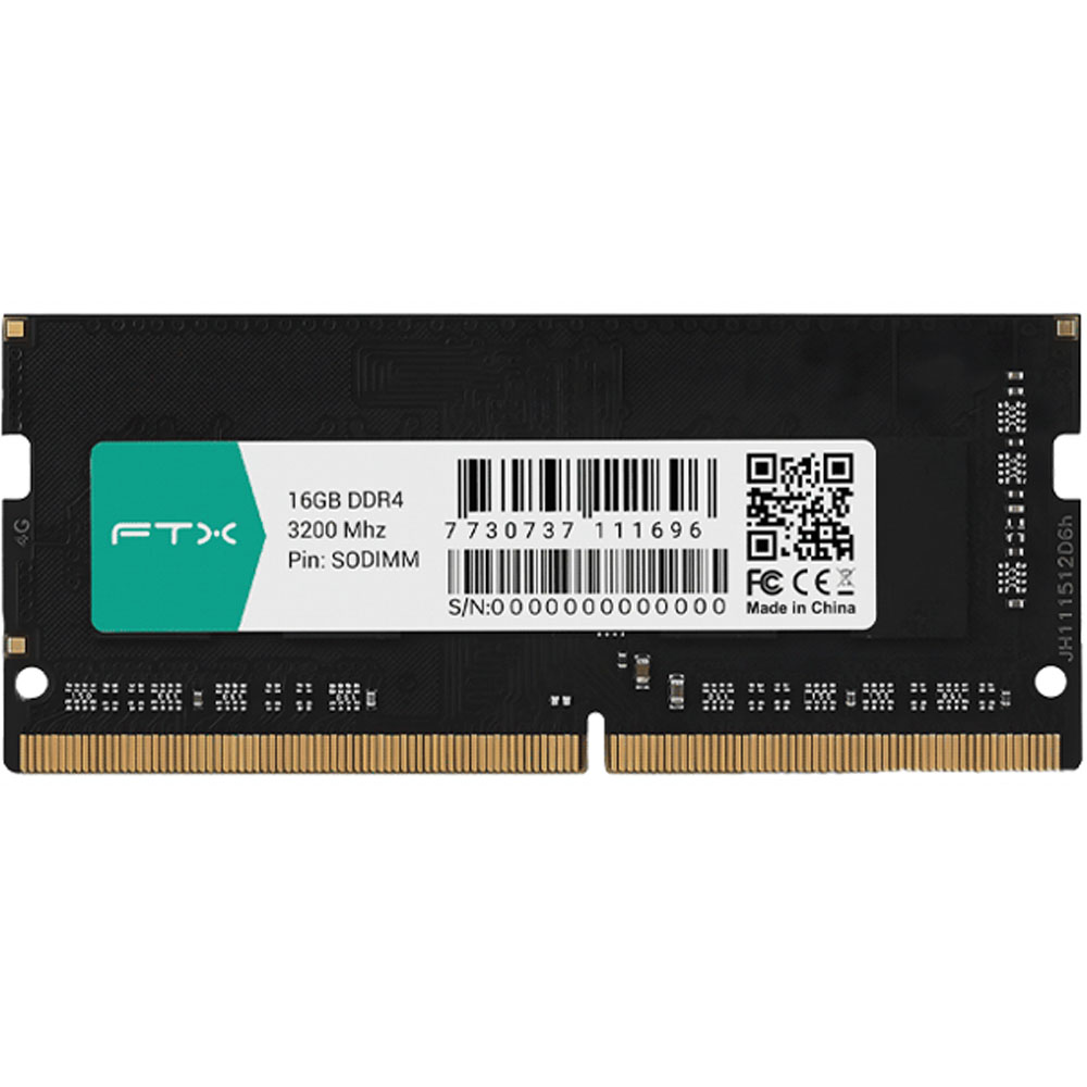 Memoria RAM FTX DDR4 para Notebook 16GB 3200 MHz 111696