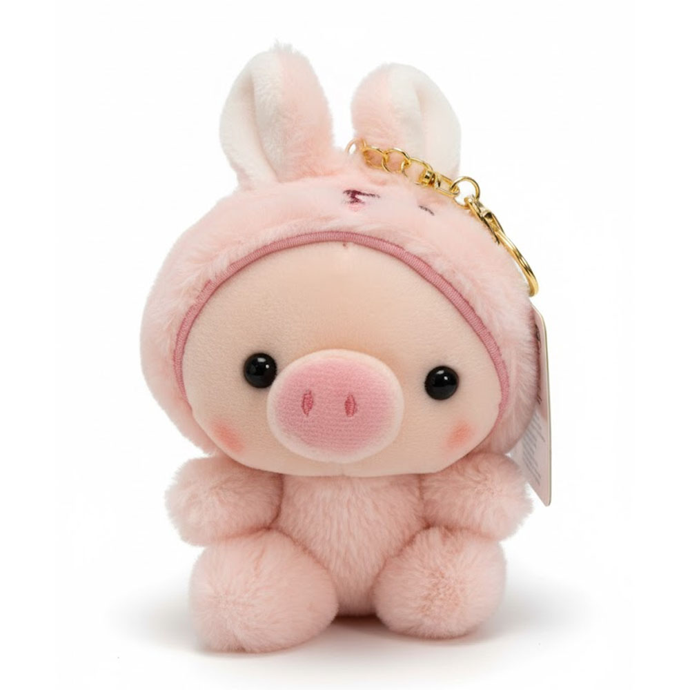 Llavero Cerdo Conejo MZ-098 - Rosa