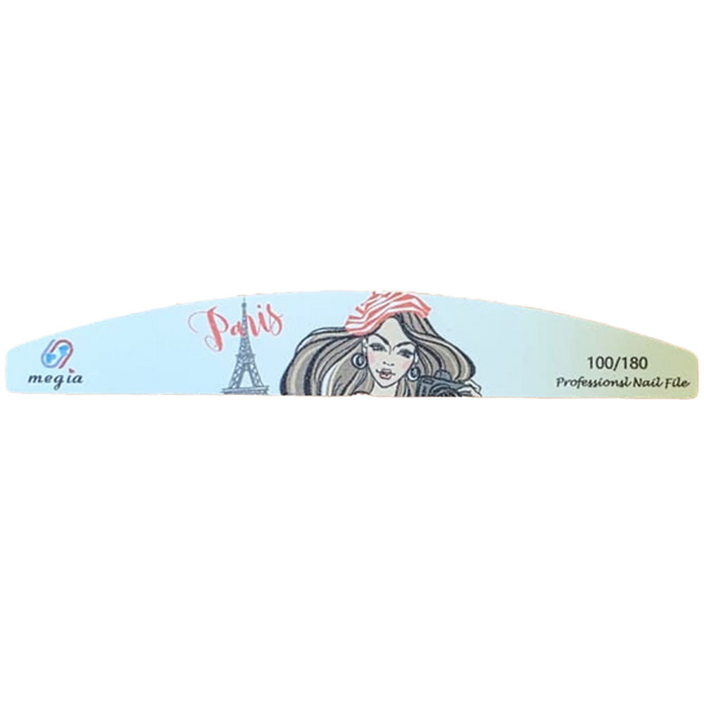 Lija de Uñas Paris MZ-164 - Rosa/Blanco