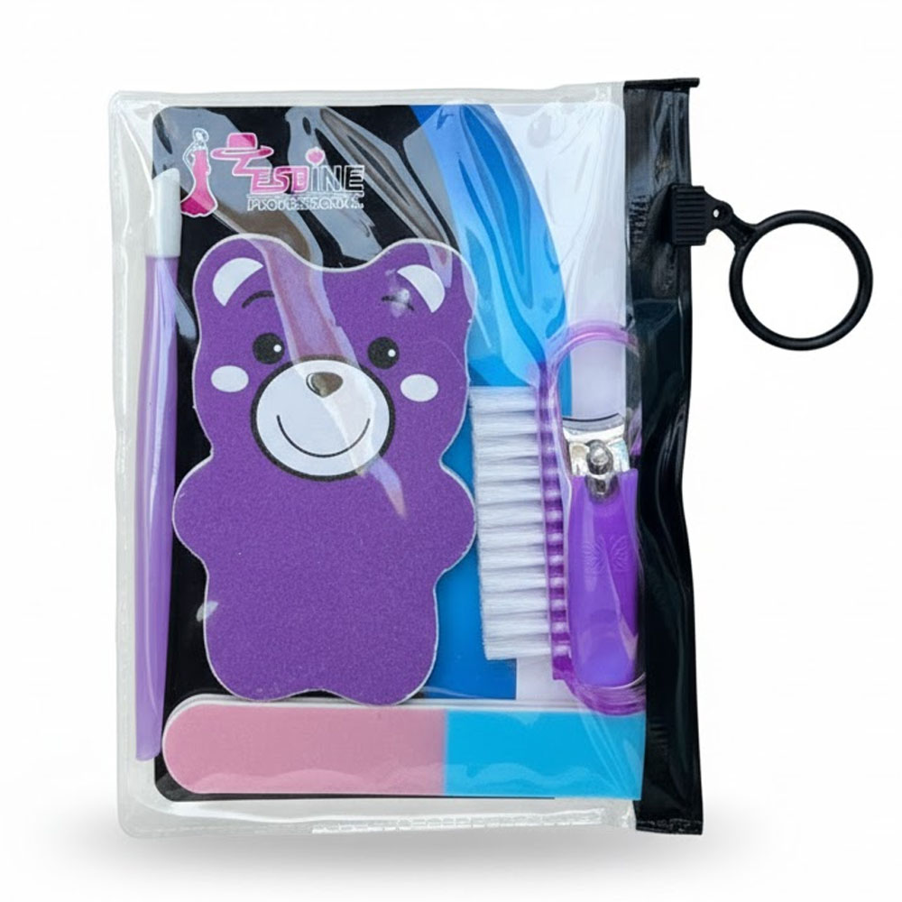 Lijas de Uñas Kit Esbine Oso MZ 168 - Lila