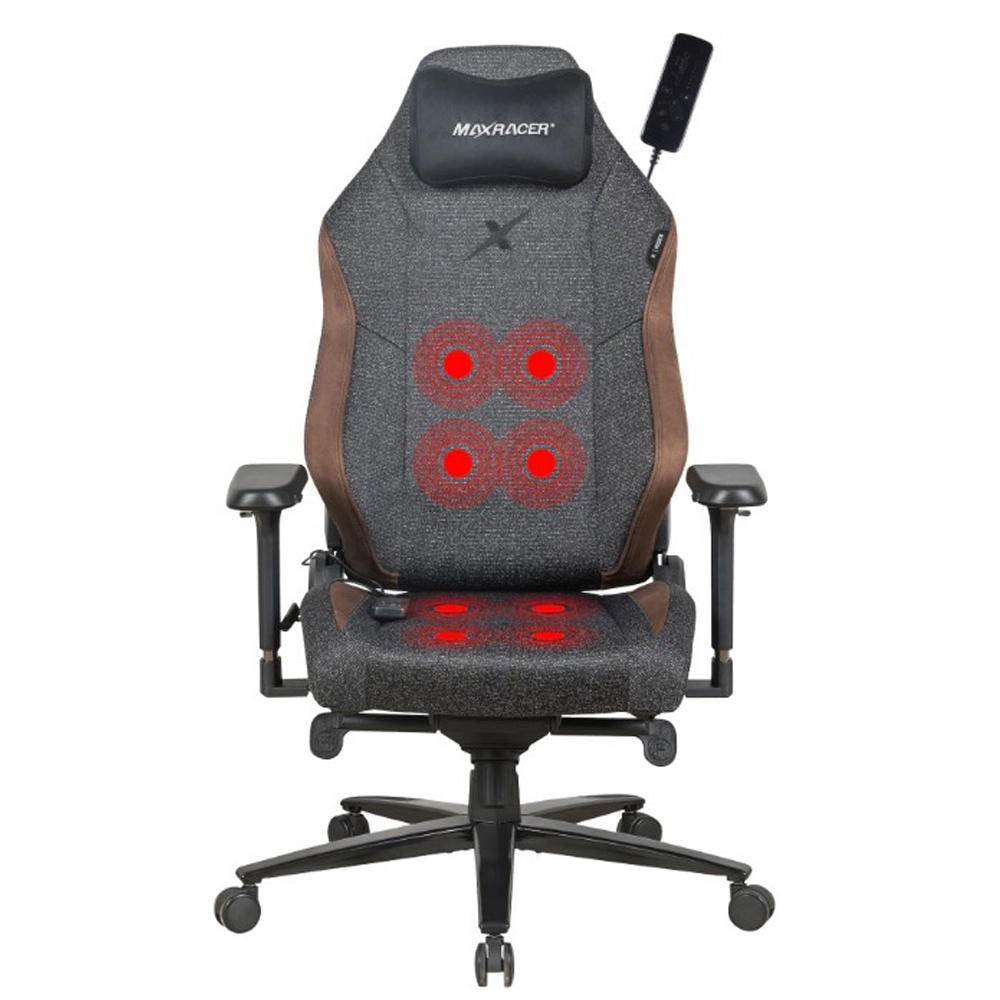 Sillón Gamer Max Racer Heavy HVY-14-SMI-TCDO con Masajeador - Black