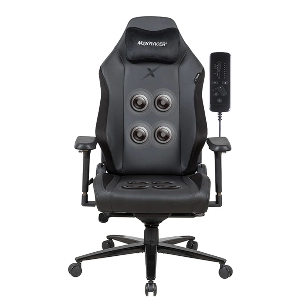 Sillon Gamer Max Racer Heavy SMI HXY-6-SMI Con Masajeador - Black