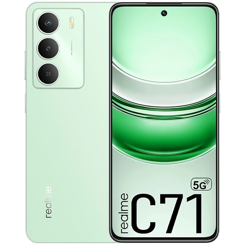 Smartphone Realme C71 RMX3943 5G DS NFC 6.67" 8/256GB 50MP/8MP 45W - Green (ANATEL)