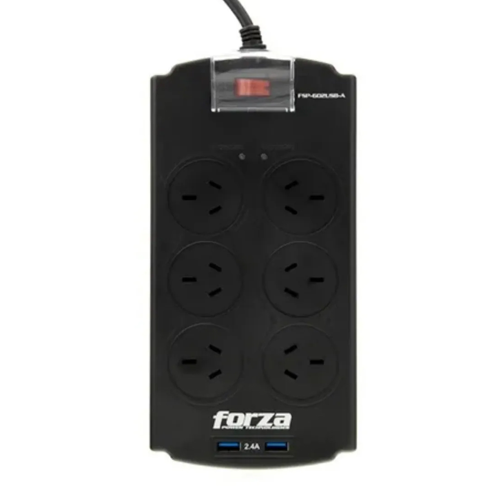 Filtro de Linea Forza FSP-602USB-A 6Tomadas (Argentina)