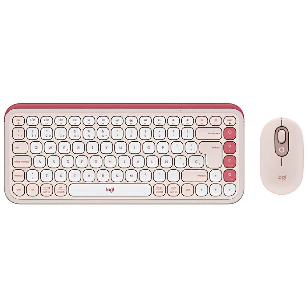 Teclado Logitech + Mouse POP Icon Combo 920-013053 Español - Rose