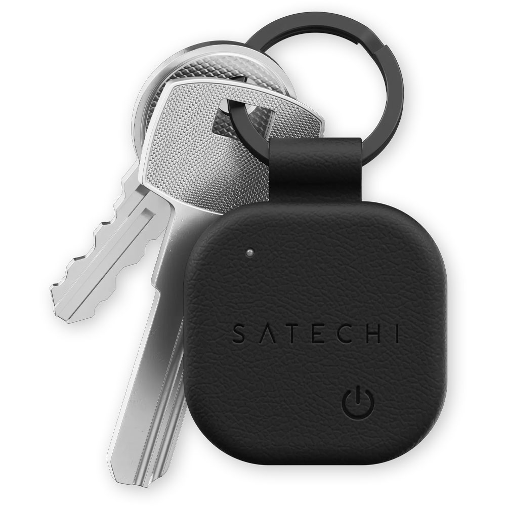 Llavero Satechi ST-LKCFK Vegan-Leather FindAll Keychain - Black