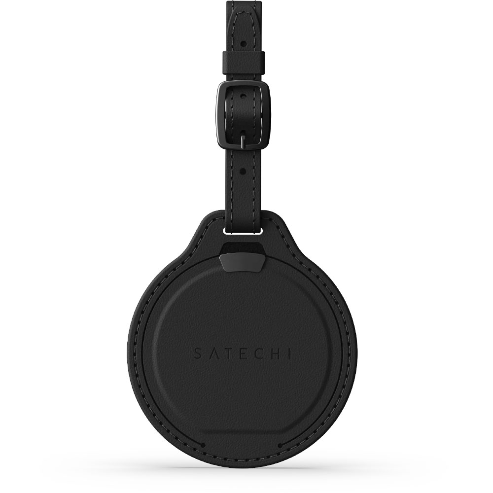 Llavero Satechi ST-LFALTK Vegan-Leather FindAll Luggage Tag - Black
