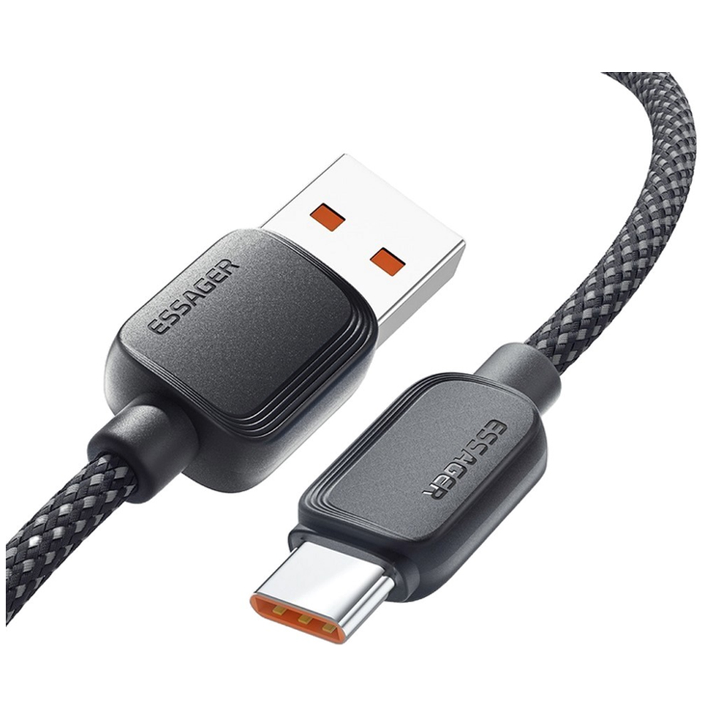 Cable Essager EXC7A-WLA01-P USB A USB-C 2M - Black