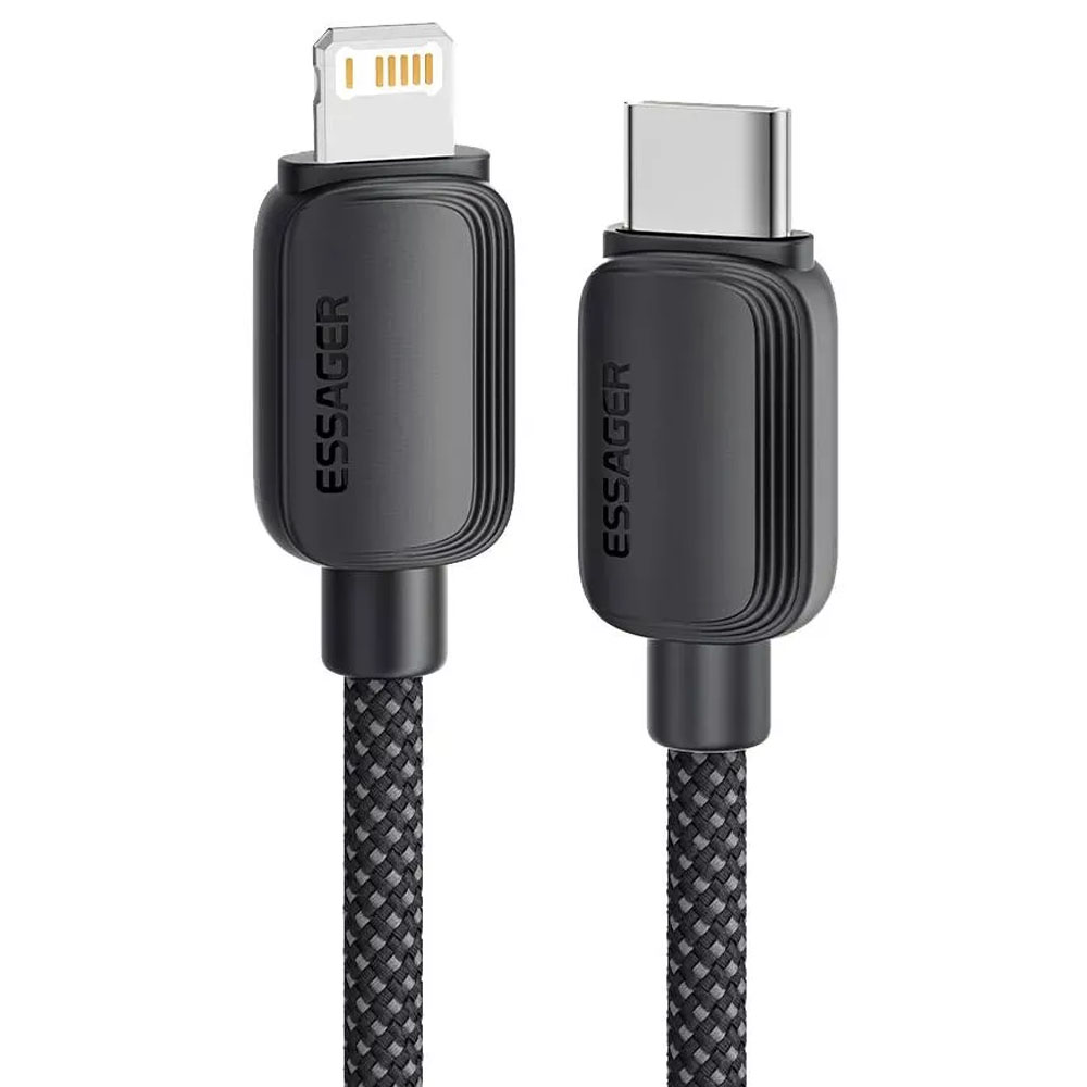 Cable Essager EXCTL-WL01-P USB-C a Lightning 1M - Black