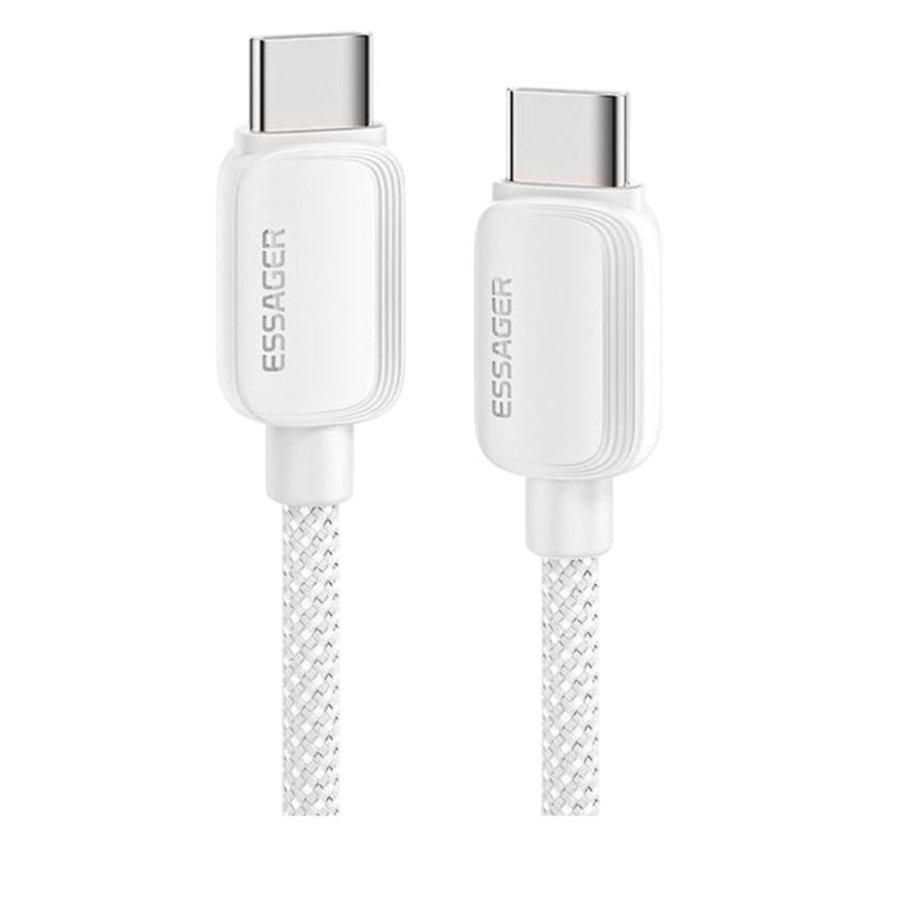 Cable Essager EXCTT1-WL02-P USB-C A USB-C 1M - White