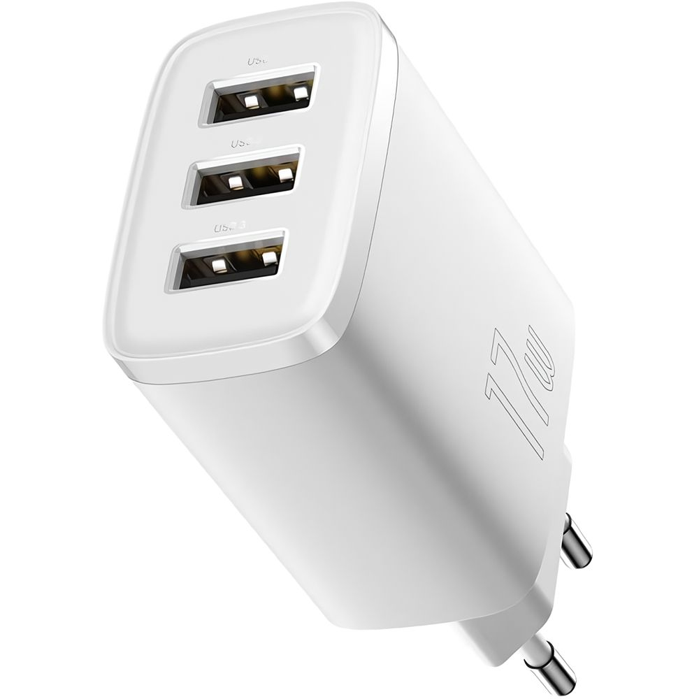 Cargador Fuente Baseus CCXJ-020102 3USB 17W - White
