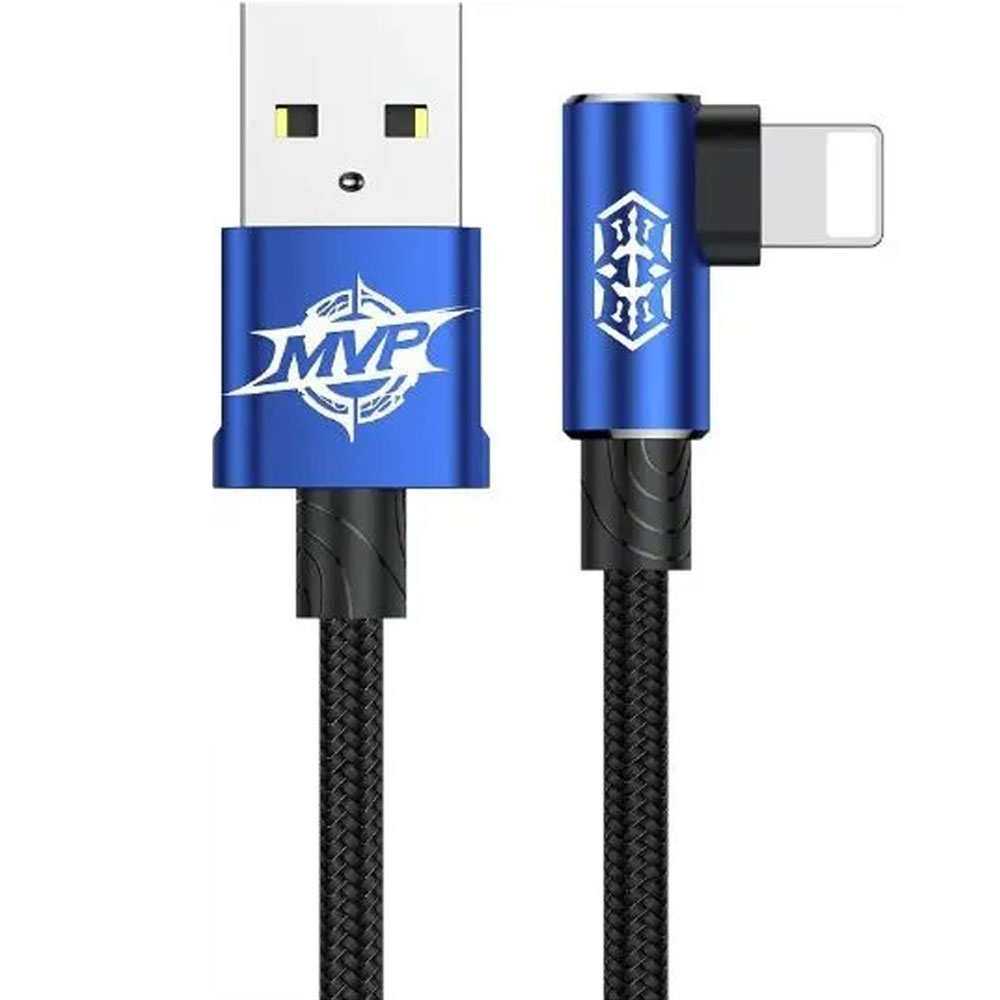 Cable USB a Lightning Baseus CALMVP-A03 MVP 2M - Black/Blue