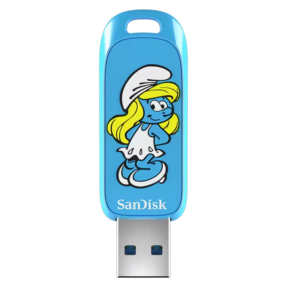Pendrive Sandisk Smurfs Smurfette Edition 256GB USB3.2 SDCZIS-256G-G46