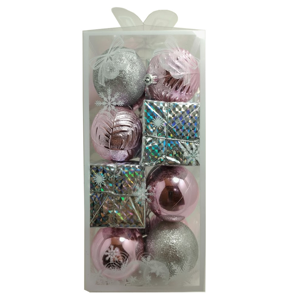 Adorno Navideño Esferas/Cajas de Navidad JT25-HZD056 16 Piezas