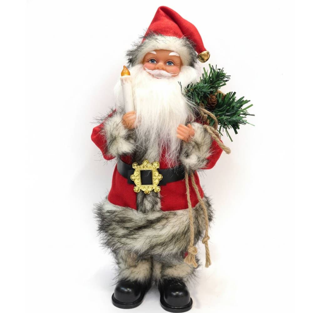 Adorno Navideño Papa Noel JT25-ZST022 C/Vela/Musica 35CM