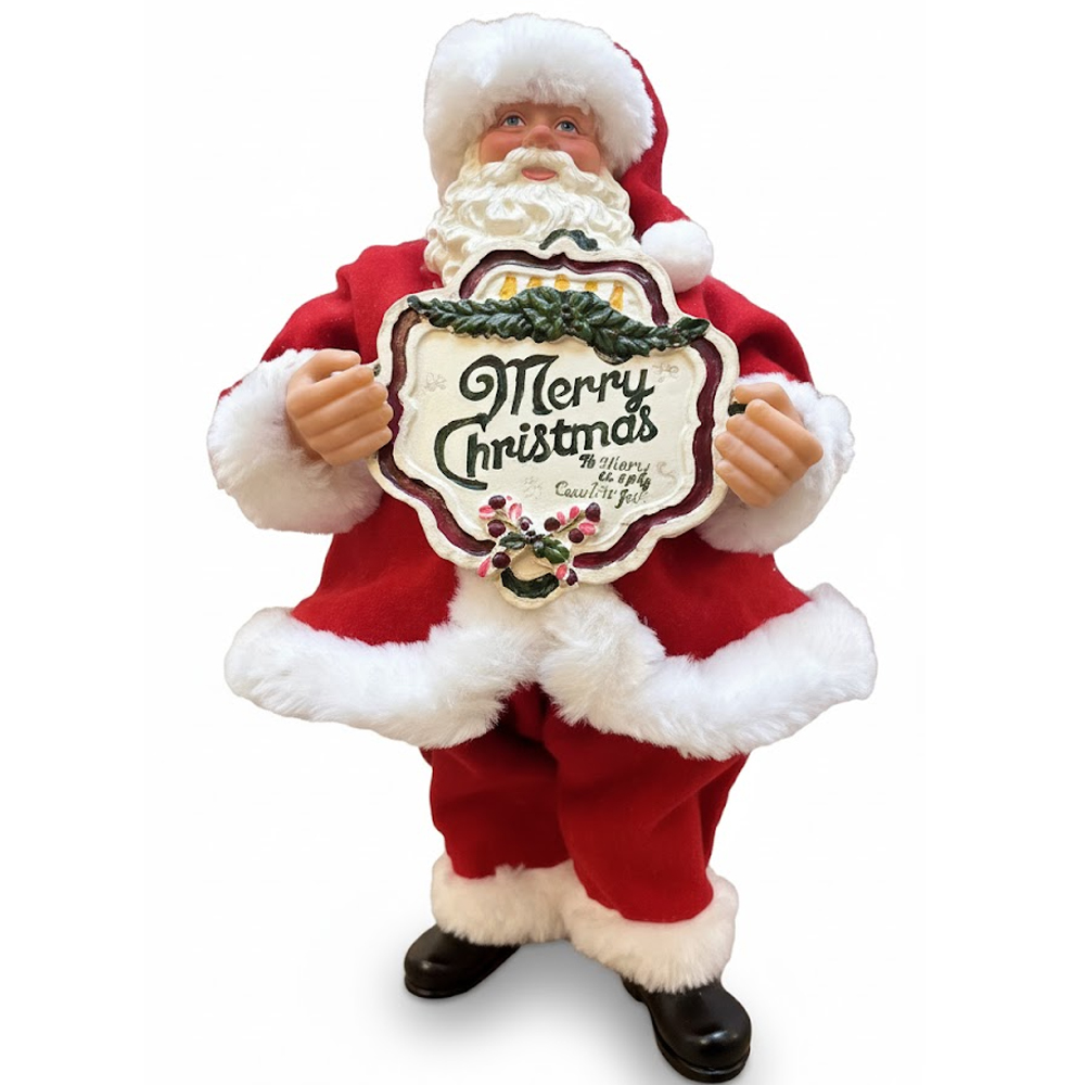 Adorno Navideño Papa Noel L8-170 Merry Christmas 25CM - Rojo