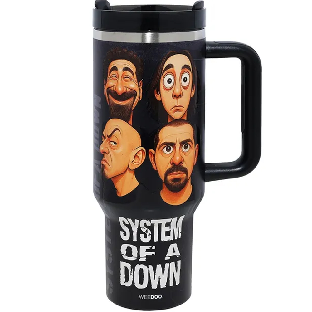 Vaso Termico Weedoo Sistem Of a Dawn 1.2L con Pajita - Black/Red
